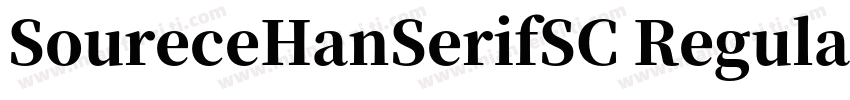 SoureceHanSerifSC Regular字体转换